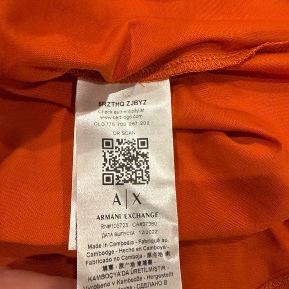 Armani Exchange short sleeve graphic top - Picture 5 of 6